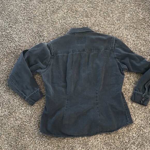 Levi's Black Button Down Shirt for Women - Picture 6 of 7